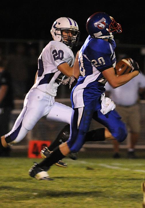 Junior Kody Rayburn had a rushing touchdown Friday, Oct. 15, against Greyhills Academy High School. Rayburn is one of the top running backs for the Camp Verde High School football team this season. Camp Verde won, 52-0, and is 4-4 overall this season.