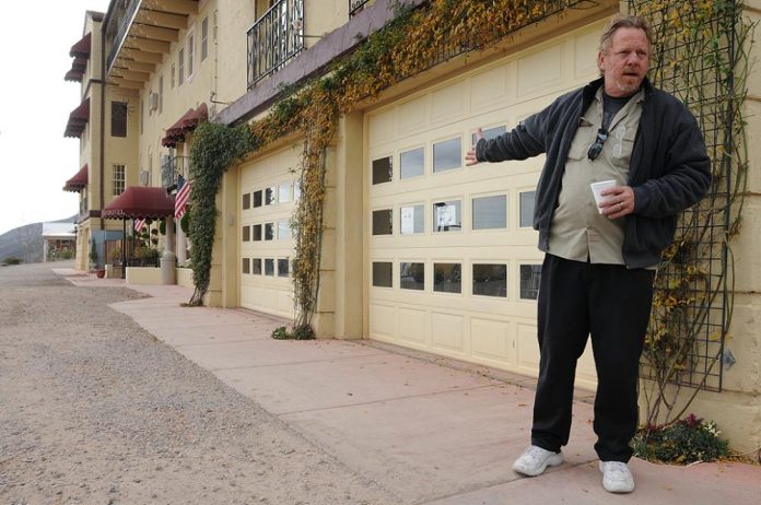 Robert Altherr, owner of the Jerome Grand Hotel, discusses Dec. 15 the hotel's closure by the town of Jerome on Dec. 8 due to alleged building code violations. Atherr and safety engineer Larry Litchfield testified in Yavapai County Superior Court in court on Friday, Jan. 7.