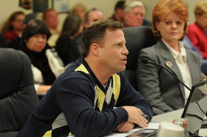 Doug Palmer, a marketing representative from Dateland Proving Grounds, answers questions from Camp Verde Planning and Zoning commissioners Thursday, Jan. 6, about the proposed surveillance balloons the company is hoping to float over Camp Verde for training purposes. Palmer said Camp Verde offers similar conditions, specifically altitude, to where the balloons are used by the U.S. military in Afghanistan.