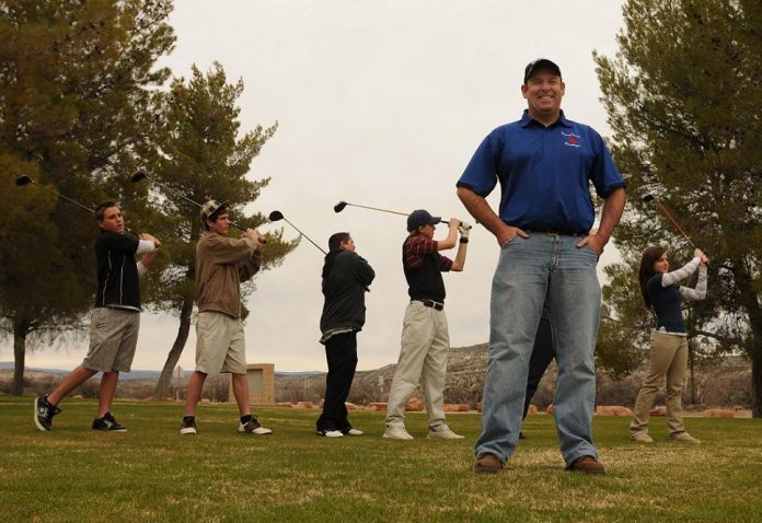 Leading a group of young golfers for the spring 2011 season, Chris Fuller gets ready to head to Prescott on Friday, Feb. 18, as the new head coach for the Camp Verde High School golf team.