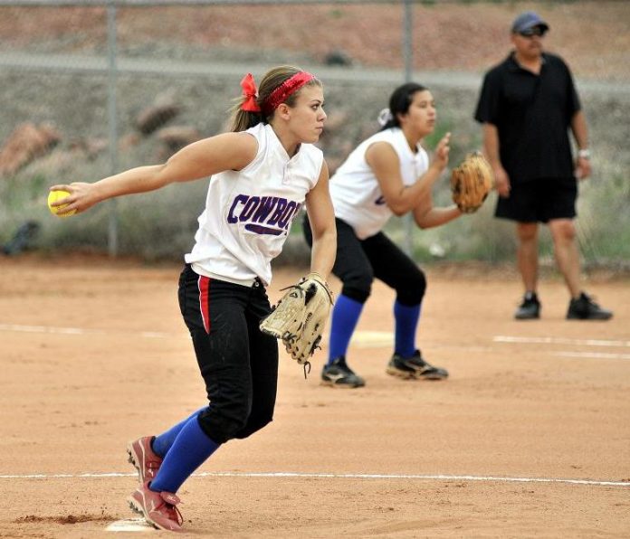 Senior Roque Parker pitched six innings against No. 3 Bourgade Catholic High School on Saturday, May 7, but allowed 14 runs, 10 earned, on 15 hits in a 14-5 loss in the 2A conference state tournament.