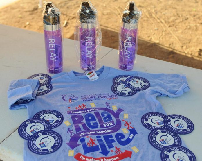 Relay for Life memorabilia was available for purchase at the Camp Verde Relay for Life Fair on Saturday, June 4. The all-night walk will be on hiatus in Camp Verde until Friday and Saturday, June 1 and 2, 2012. The local nonprofit will continue fundraising and cancer awareness events until next summer.