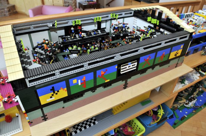 Laura Lawrie’s model of Chase Field is one of many projects she has created with Lego bricks. Her love for the Arizona Diamondbacks baseball club motivated her to complete the project.