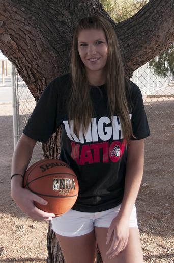 Camp Verde High School basketball and track and field athlete Katie Wilson signed to continue her basketball career with Martin Luther College in Minnesota. The Martin Luther College Knights compete in the Upper Midwest Athletic Conference of NCAA Division III.