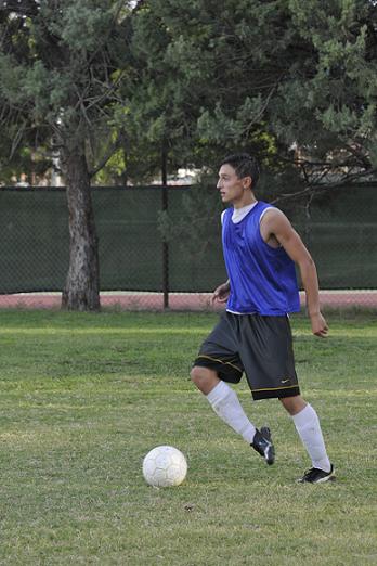 Senior Jose Perez, of the Camp Verde Cowboys soccer team, at practice on Thursday, Aug. 22.