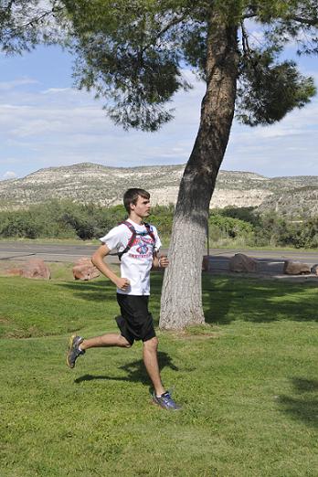 Michael Malloy of the Camp Verde cross-country team runs at the team's practice on Wednesday, Aug. 28.