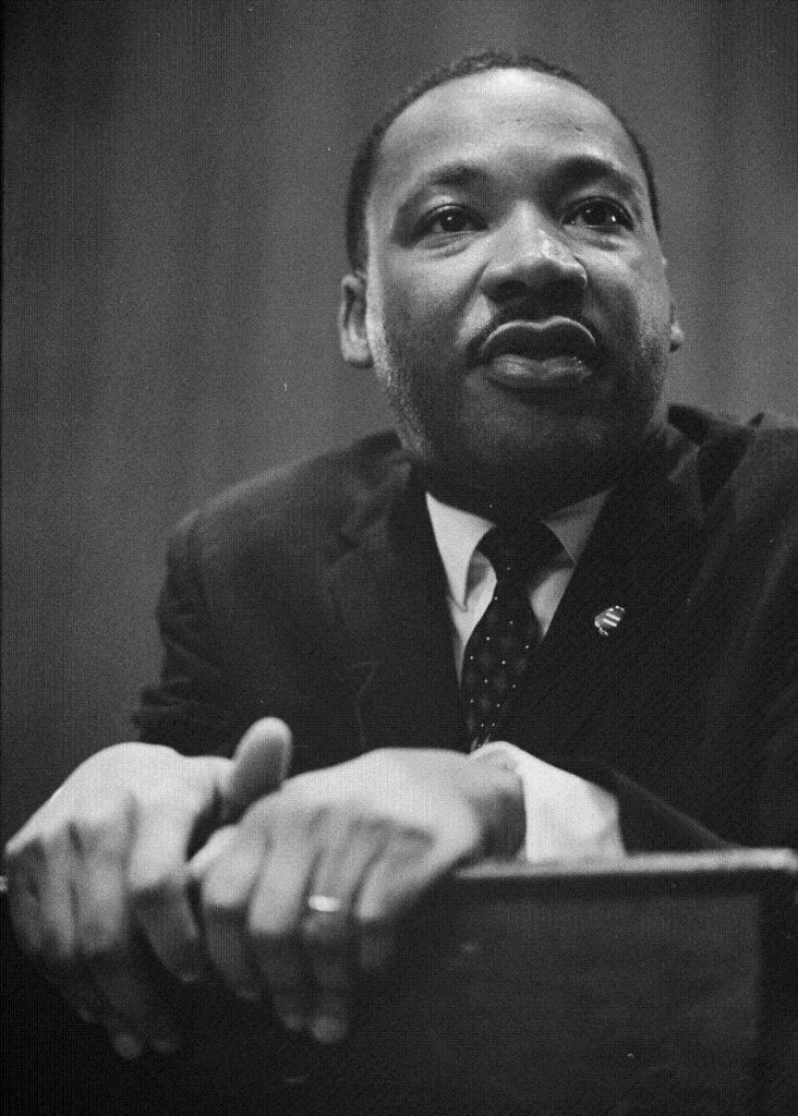 The Rev. Martin Luther King Jr. speaks at a press conference on March 26, 1964. King was the keynote speaker at the March on Washington for Jobs and Freedom on Aug. 28, 1964, where he orated the now famous 'I Have a Dream' speach.