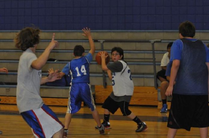 The Camp Verde Middle School boys basketball team practices their skills on Nov. 20.