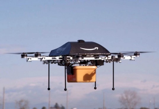 Amazon.com has proposed delivering its products with the Amazon Prime Air drone.