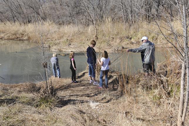 Wes Jacobsen and Nicole Woodruff of Flagstaff spend the day along the Verde River with their kids, Haylie, Indiana and Savannah, on Saturday, Jan. 18. The Verde River Basin Partnership recently hosted an event on water laws in Arizona. This is important for the Verde Valley, as the Verde River flows through much of it, including Camp Verde, Cottonwood and Clarkdale.