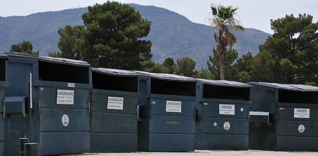 The recycling center on Camino Real just behind Mingus Union High School was furnished for Cottonwood by Sedona Recycles. When the economy took a downward turn, Cottonwood stopped paying Sedona Recycles for the service, and now the nonprofit wants payments restored.