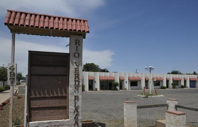 Camp Verde’s Rio Verde Plaza sits on Main Street, and is mostly vacant. The exception is the far back corner, which the Camp Verde Public Library uses for a book sale the first Thursday of every month to raise funds for the new library building.