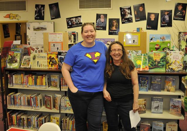 While the bids for the new library building were rejected, Youth Services Librarian Dianna Manasse, left, and Library Specialist Alice Gottschalk will stay busy in the current building. The library will now be open on Mondays, from 8 a.m. to 4:30 p.m., Tuesday through Thursday from 8 a.m. to 7 p.m., and on Friday and Saturday from 8 a.m. to 4:30 p.m.