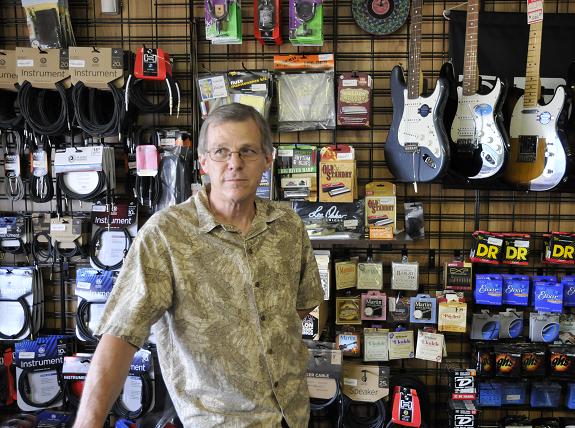 Ted Karstadt owns a little music shop off of State Route 89A in Cottonwood with his wife, Susie. Karstadt has been playing the guitar since at least high school, when he got his start strumming on a Sears Silvertone.