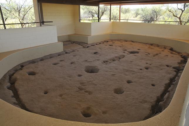 Pit houses, like this ruin at Montezuma Well National Monument, were built by the Sinagua. On the land donated to the Verde Valley Archaeology Center, a replica of a pit house will be built to show how the Sinagua used to live.