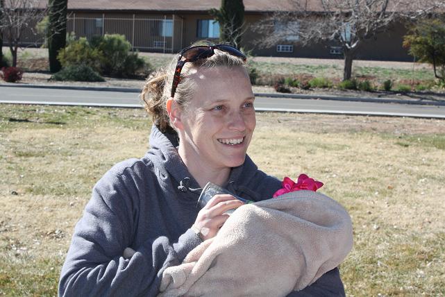 Kari Scroggins works for the a railroad tour company, which makes the four-hour round trip through Verde Canyon out to Perkinsville and back. Scroggins is the mother of two. Ruby Rose, just 3 months old, is named after her great grandmothers, and Thomas, her oldest child, is in kindergarten this year.