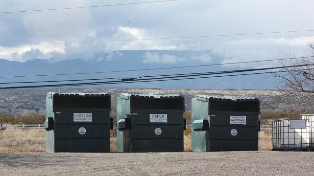 Cornville residents can take recyclables to the corner of Purple Sage and El Rancho Bonito, or the Cornville Market at 9420 Cornville Road. ?