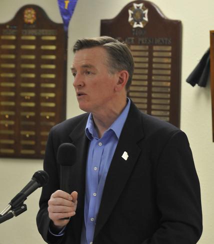 u.S. rep. Paul Gosar [R-District 4] visits the Cottonwood Veterans of Foreign Wars post to talk with the Mingus Mountain Republicans about current Republican leadership, and followed up with a Q&A.?