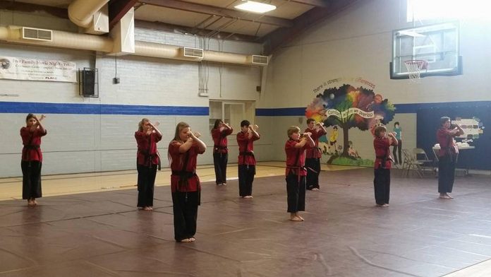 Black belt students from KC’s Family Tae Kwon Do perform during Camp Verde’s Martin Luther King Jr. Celebration. Karen Conover helps organize and host the event, which is in its fifth year.