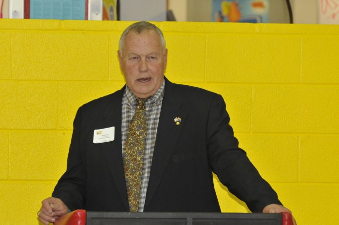 Tim Carter, Yavapai County school superintendent, spoke at a joint meeting of all the Verde Valley school districts last week.