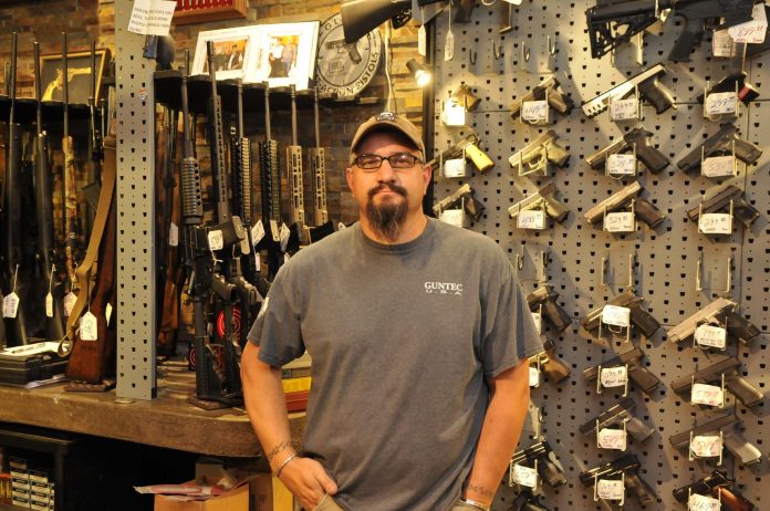 Rob Wager is an armament specialist at Pawn Palace in Cottonwood. Wager buys, sells and repairs firearms of all sizes and shapes, ranging from self and home defense, to hunting, and sport-shooting weapons.
