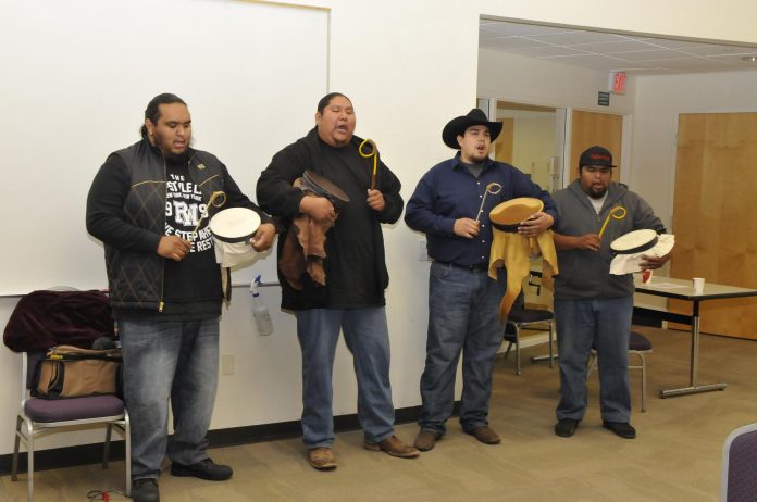 As Yavapai-Apache Nation members begin a trek to the San Carlos Apache Indian Reservation, singers sing a song of protection. The journey is being mapped with GPS technology, retracing the steps of the Nation’s Exodus in 1875.