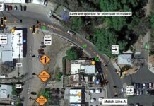 One-way flagging on Main Street Cottonwood Jan. 2-3