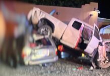 Man rolls truck into cars at Cornville bar
