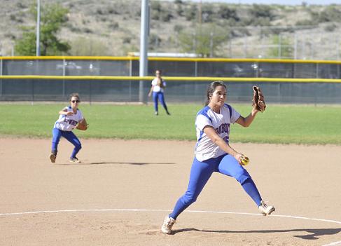 Sophomore Taya Smith was named to the all-section first team for Camp Verde High School after averaging at least eight strikeouts per game on the mound this season. Her father, Henry Smith, was named section Coach of the Year.