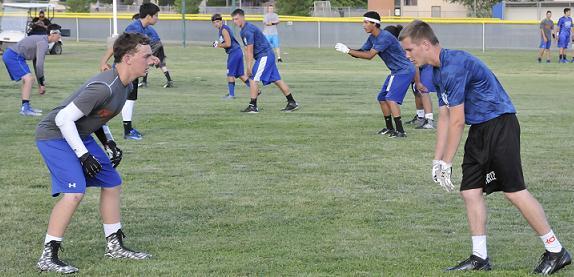 Camp Verde High School has been hosting Big Man and seven-on-seven football games for the past two weeks. Seven-on-seven games such as this one June 17 against Chino Valley High School are two-hand touch, instead of tackle. The Cowboys would ultimately win that game but fall by a touchdown to Flagstaff High School.