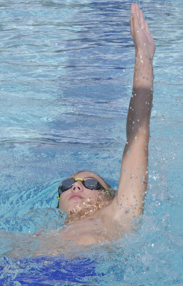 Joseph Calhoon, 14, won his final heat of the summer season for the Cottonwood Clippers at a dual meet Saturday, July 30, in Payson. The Clippers overwhelmed the host Pikes to end head coach Gretchen Wesbrock’s rookie season.