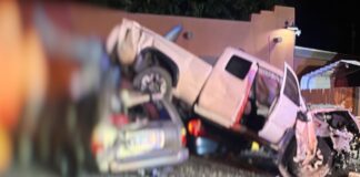 Man rolls truck into cars at Cornville bar