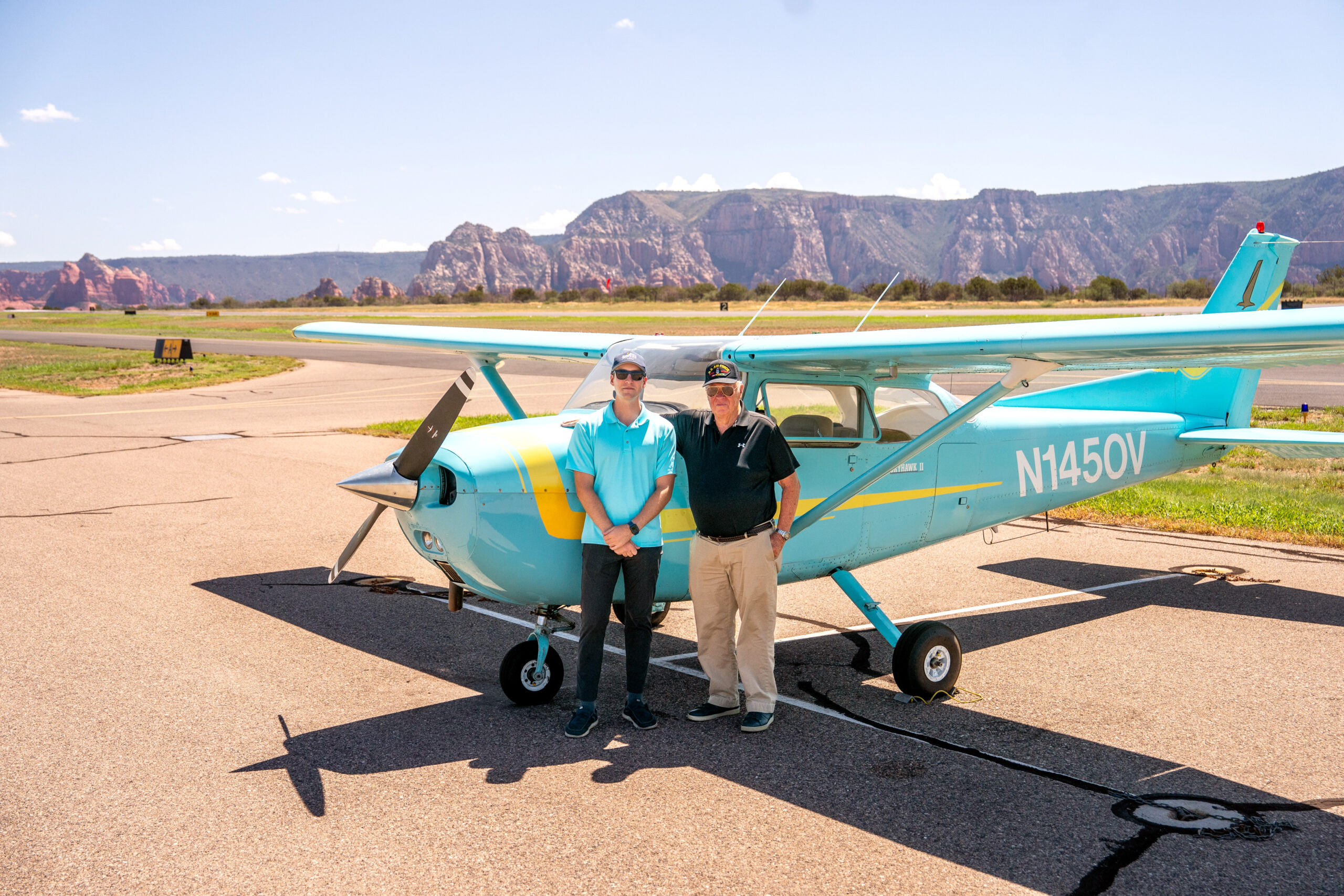 Retired US Air Force officer takes final flight